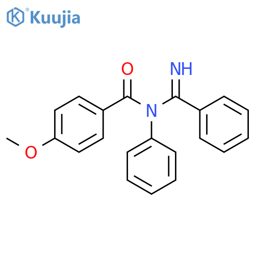 BENZAMIDE, N-(IMINOPHENYLMETHYL)-4-METHOXY-N-PHENYL- structure