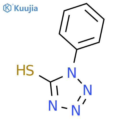 1H-Tetrazol-5-ylthio, 1-phenyl- structure