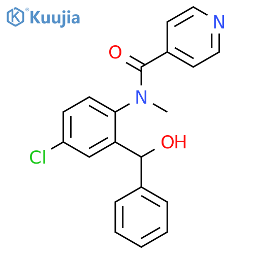 4-Pyridinecarboxamide, N-[4-chloro-2-(hydroxyphenylmethyl)phenyl]-N-methyl- structure