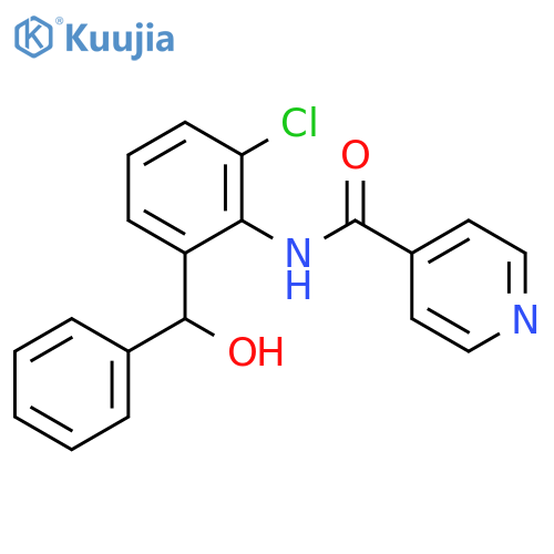 4-Pyridinecarboxamide, N-[2-chloro-6-(hydroxyphenylmethyl)phenyl]- structure