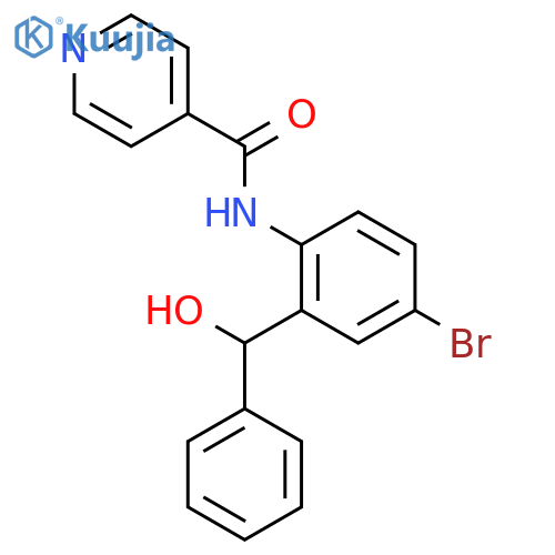 4-Pyridinecarboxamide, N-[4-bromo-2-(hydroxyphenylmethyl)phenyl]- structure
