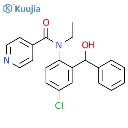 4-Pyridinecarboxamide, N-[4-chloro-2-(hydroxyphenylmethyl)phenyl]-N-ethyl- structure