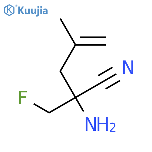 4-Pentenenitrile, 2-amino-2-(fluoromethyl)-4-methyl- structure