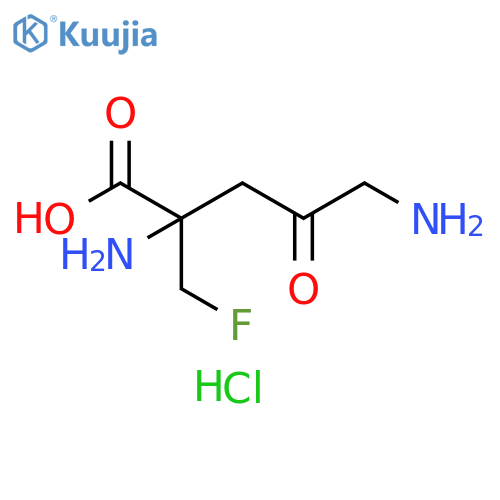 Ornithine, 2-(fluoromethyl)-4-oxo-, monohydrochloride (9CI) structure