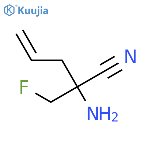 4-Pentenenitrile, 2-amino-2-(fluoromethyl)- structure