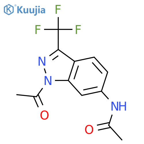 Acetamide, N-[1-acetyl-3-(trifluoromethyl)-1H-indazol-6-yl]- structure
