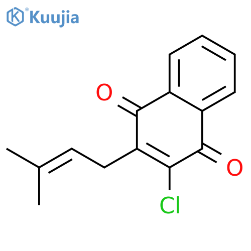 2-chloro-3-(3-methylbut-2-en-1-yl)naphthalene-1,4-dione structure