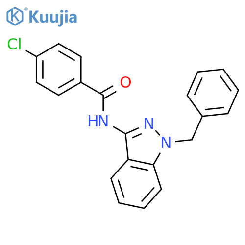Benzamide, 4-chloro-N-[1-(phenylmethyl)-1H-indazol-3-yl]- structure