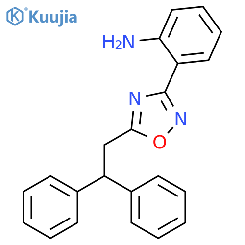 Benzenamine, 2-[5-(2,2-diphenylethyl)-1,2,4-oxadiazol-3-yl]- structure