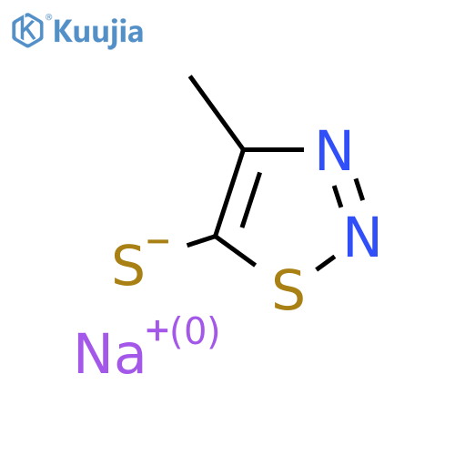 Sodium; 4-methyl-1,2,3thiadiazole-5-thiolate structure