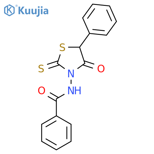 BENZAMIDE, N-(4-OXO-5-PHENYL-2-THIOXO-3-THIAZOLIDINYL)- structure