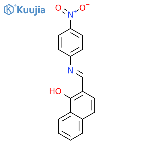 1-Naphthalenol, 2-[[(4-nitrophenyl)imino]methyl]- structure