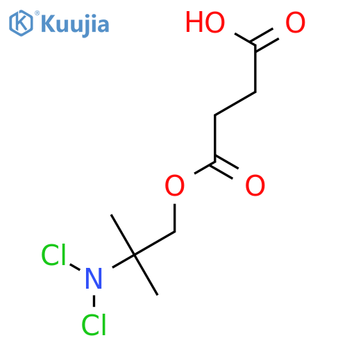 4-[2-(dichloroamino)-2-methylpropoxy]-4-oxobutanoic acid structure