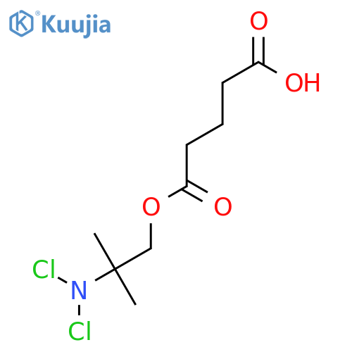 5-[2-(dichloroamino)-2-methylpropoxy]-5-oxopentanoic acid structure
