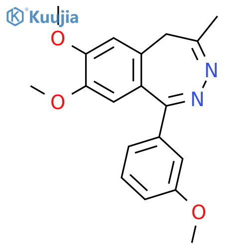 5H-2,3-BENZODIAZEPINE, 7,8-DIMETHOXY-1-(3-METHOXYPHENYL)-4-METHYL- structure