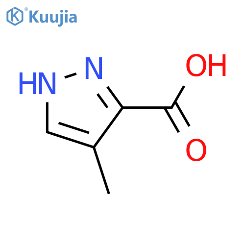 4-Methyl-1H-pyrazole-3-carboxylic acid structure