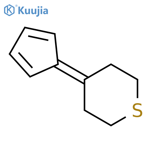 2H-Thiopyran, 4-(2,4-cyclopentadien-1-ylidene)tetrahydro- structure