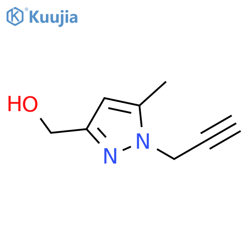1H-Pyrazole-3-methanol,  5-methyl-1-(2-propynyl)-  (9CI) structure