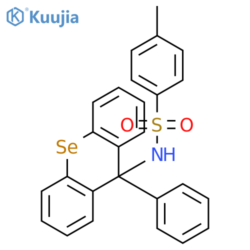 Benzenesulfonamide, 4-methyl-N-(9-phenyl-9H-selenoxanthen-9-yl)- structure