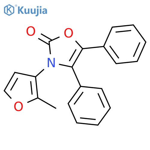 2(3H)-Oxazolone, 3-(2-methyl-3-furanyl)-4,5-diphenyl- structure