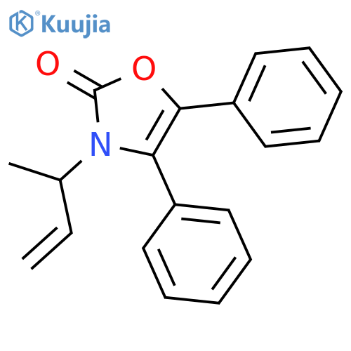 2(3H)-Oxazolone, 3-(1-methyl-2-propenyl)-4,5-diphenyl- structure