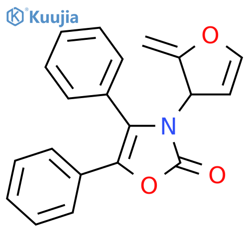 2(3H)-Oxazolone, 3-(2,3-dihydro-2-methylene-3-furanyl)-4,5-diphenyl- structure