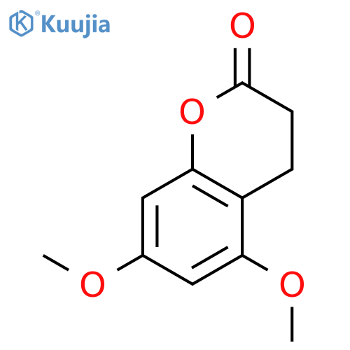 2H-1-BENZOPYRAN-2-ONE, 3,4-DIHYDRO-5,7-DIMETHOXY- structure