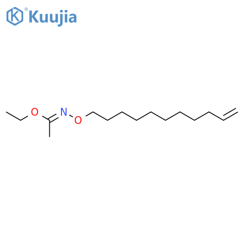 Ethanimidic acid, N-(10-undecenyloxy)-, ethyl ester structure