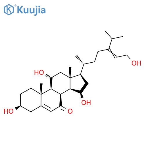 (3S,8R,9S,10R,11R,13R,14S,15R,17R)-3,11,15-Trihydroxy-17-[(2R)-7-hydroxy-5-propan-2-ylhept-5-en-2-yl]-10,13-dimethyl-1,2,3,4,8,9,11,12,14,15,16,17-dodecahydrocyclopenta[a]phenanthren-7-one structure