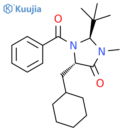 4-Imidazolidinone, 1-benzoyl-5-(cyclohexylmethyl)-2-(1,1-dimethylethyl)-3-methyl-, (2S,5S)- structure