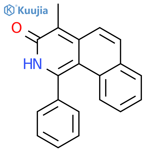 Benz[h]isoquinolin-3(2H)-one, 4-methyl-1-phenyl- structure