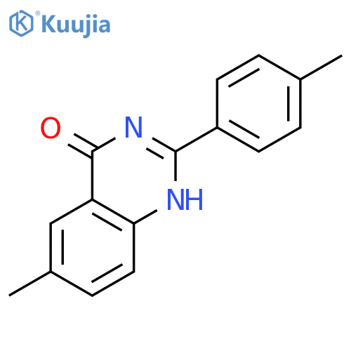 4(1H)-QUINAZOLINONE, 6-METHYL-2-(4-METHYLPHENYL)- structure