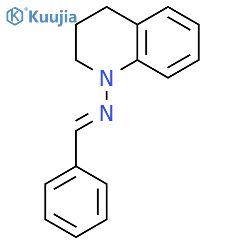 1(2H)-QUINOLINAMINE, 3,4-DIHYDRO-N-(PHENYLMETHYLENE)- structure