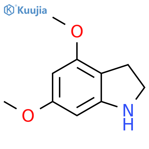 1H-INDOLE, 2,3-DIHYDRO-4,6-DIMETHOXY- structure