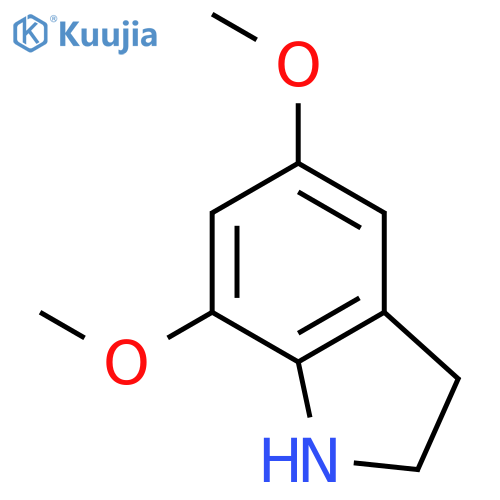 5,7-dimethoxy-2,3-dihydro-1H-indole structure