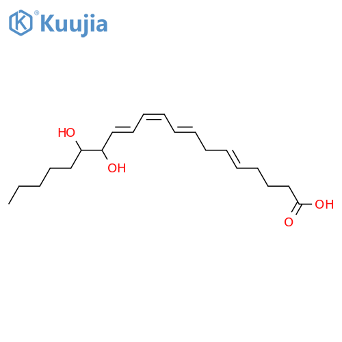 (5Z,8Z,10E,12E,14R,15S)-14,15-Dihydroxy-5,8,10,12-eicosatetraenoic acid structure