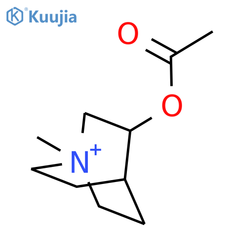 1-Azoniabicyclo[2.2.2]octane, 3-(acetyloxy)-1-methyl-, (3S)- structure