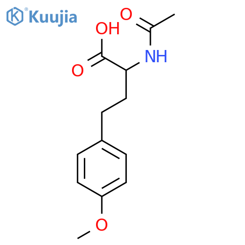 2-acetamido-4-(4-methoxyphenyl)butanoic acid structure