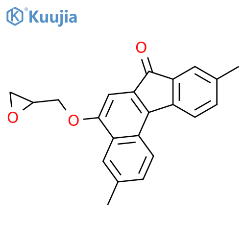 7H-Benzo[c]fluoren-7-one, 3,9-dimethyl-5-(oxiranylmethoxy)- structure