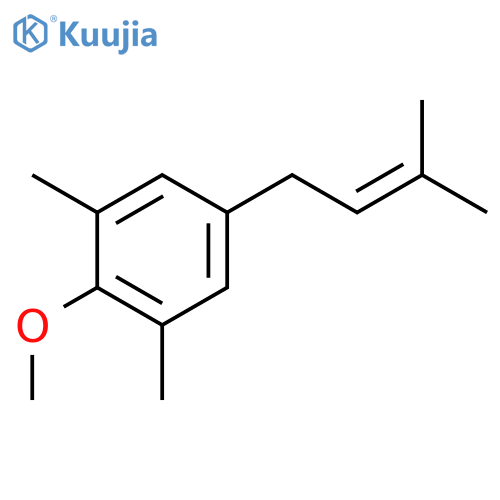 BENZENE, 2-METHOXY-1,3-DIMETHYL-5-(3-METHYL-2-BUTENYL)- structure