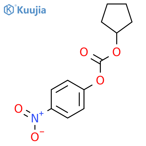 Carbonic acid, cyclopentyl 4-nitrophenyl ester structure