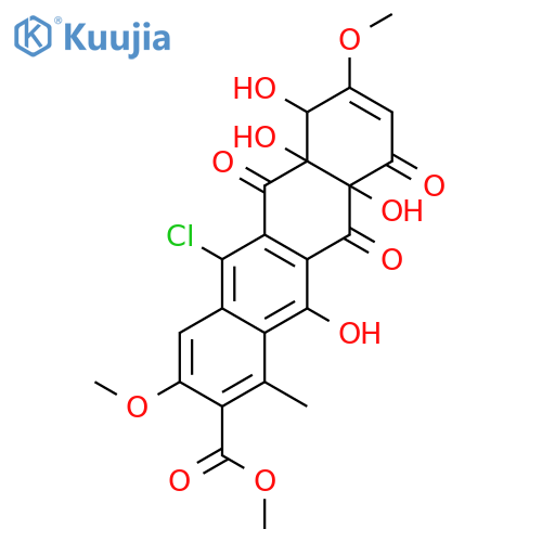 Methyl (6as,7r,10as)-5-chloro-6a,7,10a,12-tetrahydroxy-3,8-dimethoxy-1-methyl-6,10,11-trioxo-7h-tetracene-2-carboxylate structure