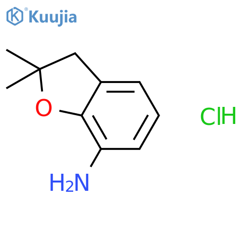 7-Benzofuranamine, 2,3-dihydro-2,2-dimethyl-, hydrochloride structure