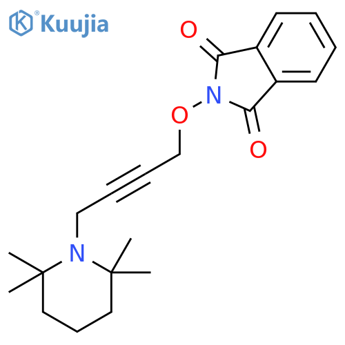 2-{[4-(2,2,6,6-tetramethylpiperidin-1-yl)but-2-yn-1-yl]oxy}-1H-isoindole-1,3(2H)-dione structure