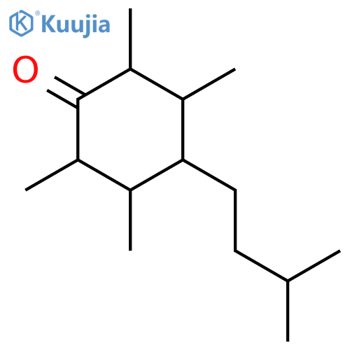 Cyclohexanone, 2,3,5,6-tetramethyl-4-(3-methylbutyl)- structure