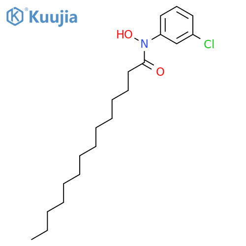 Tetradecanamide, N-(3-chlorophenyl)-N-hydroxy- structure