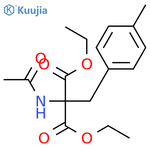 diethyl (acetylamino)(4-methylbenzyl)propanedioate structure