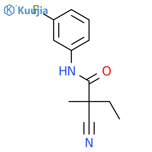 BUTANAMIDE, 2-CYANO-N-(3-FLUOROPHENYL)-2-METHYL- structure