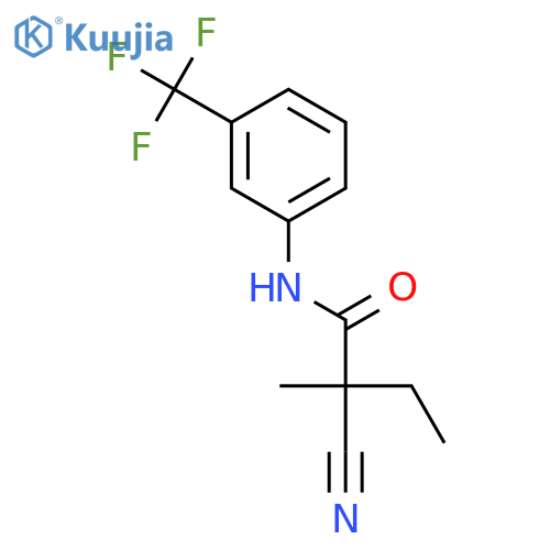 Butanamide, 2-cyano-2-methyl-N-[3-(trifluoromethyl)phenyl]- structure