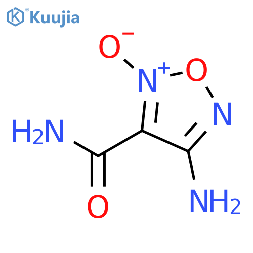 1,2,5-Oxadiazole-3-carboxamide, 4-amino-, 2-oxide structure